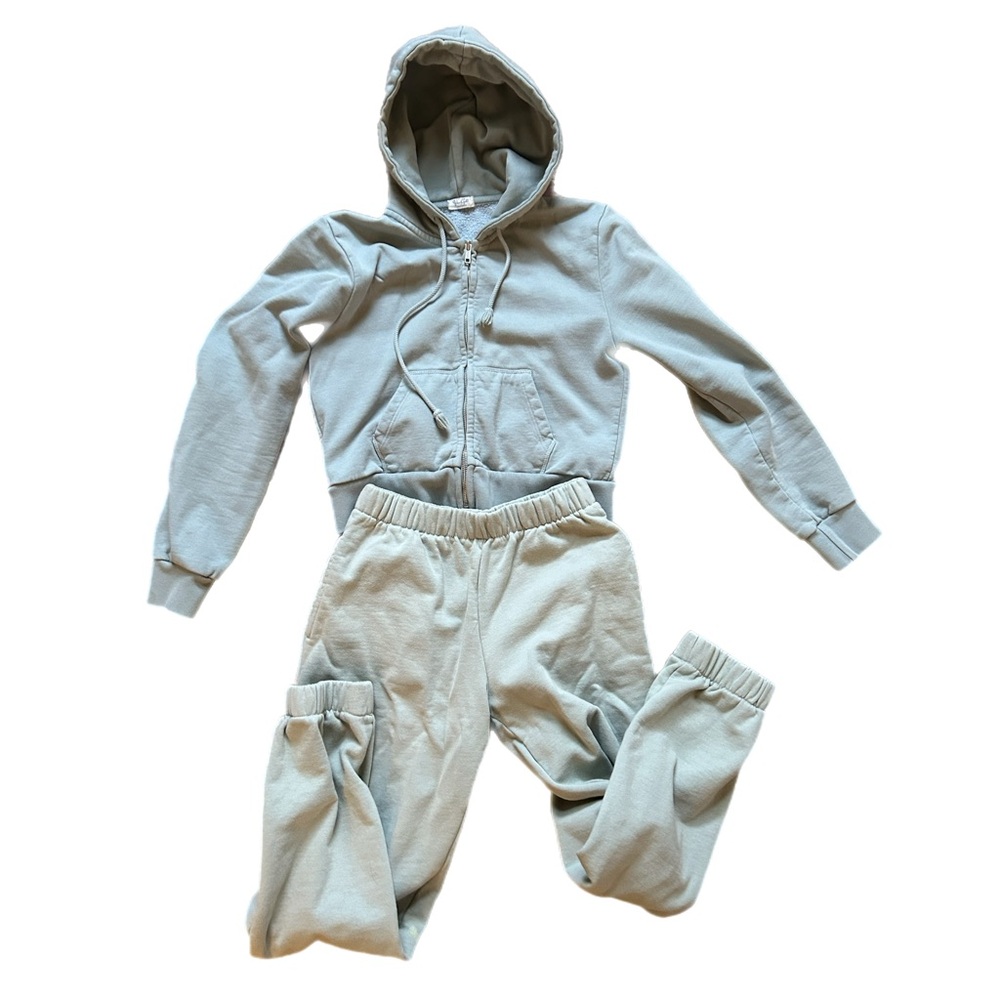 John Galt cropped zip up and Rosa sweats